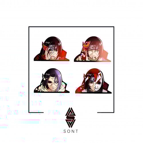 ملصق ثلاثي الابعاد "ساسوكي"