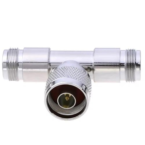 موصل محول ثلاثي هوائي T-RF ثلاثي الشكل 2 من الذكور...