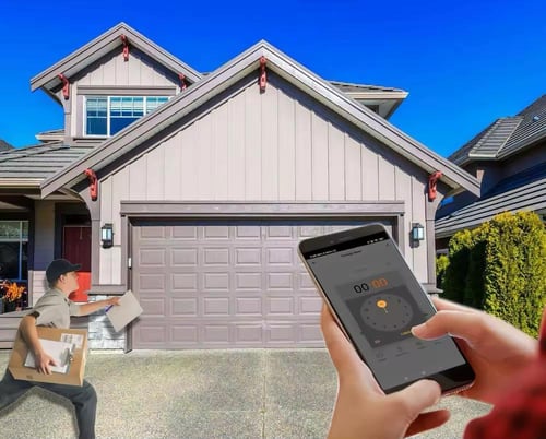 جهاز فتح باب الكراج كهرب من جوالك Wi-Fi ويوجد : تر...