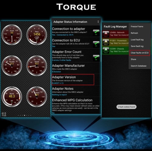 جهاز لكشف الأعطال وإصلاحها لسيارات أصدار V1.5 يعمل...