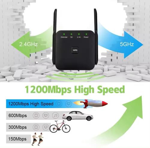 مقوي وأي فأي Wi-Fi سرعه تصل إلى 1200 ميجابايت في ا...