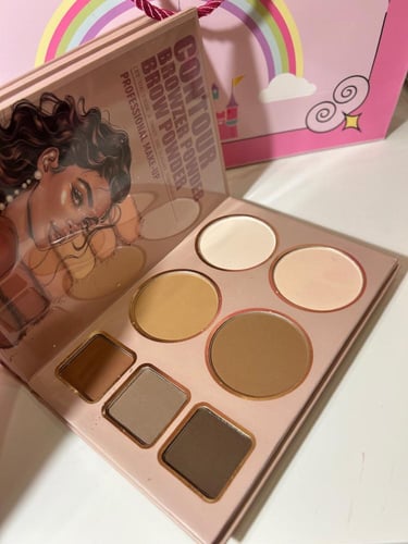 دفتر باليت ؛ شدو ، بلاشر ، هايلايت ، كنتور ، بودره