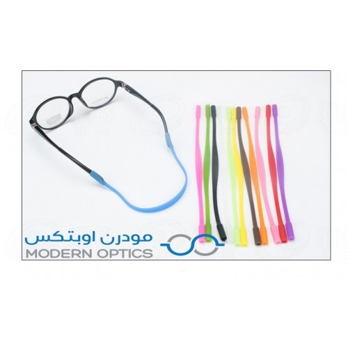 حبل سيليكون لنظارات الاطفال لون ابيض شفاف