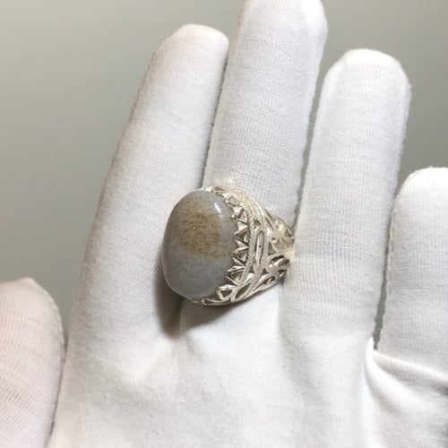 خاتم الفضة عقيق يمني صياغة حجازية يدوية ثقيلة ومرت...