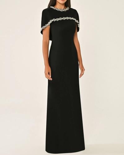 ‏‎فستان الكيب سهرة كريب الفابيتا