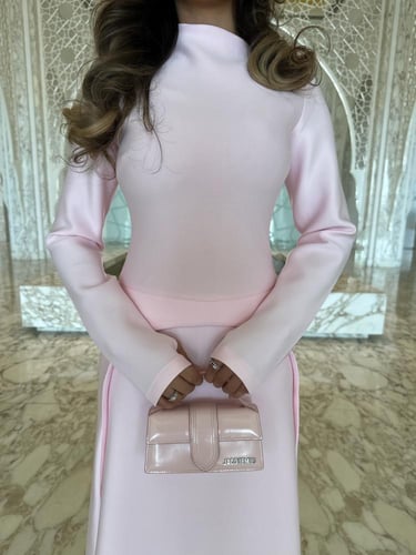 فستان سكوبا powder pink