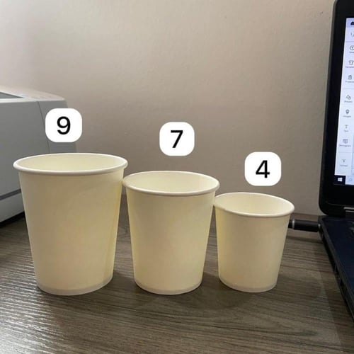 كوب ورقي واحد مقاس 9oz