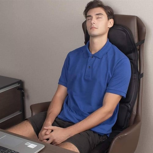 جهاز كرسي مساج كهربائي للسيارة والمنزل , لتدليك ال...