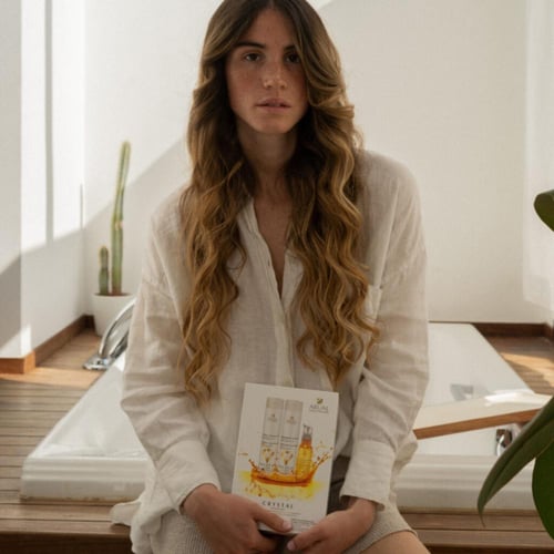 مجموعة كريستال للشعر المعالج شامبو + بلسم + سيروم...