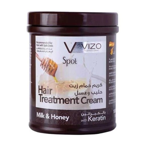 كريم حمام زيت حليب وعسل والكيراتين للشعر من فيزو -...