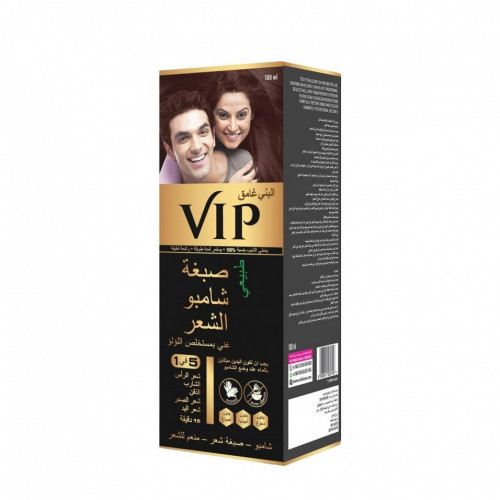 شامبو صبغ الشعر VIP في اي بي - 180مل - لون بني غام...