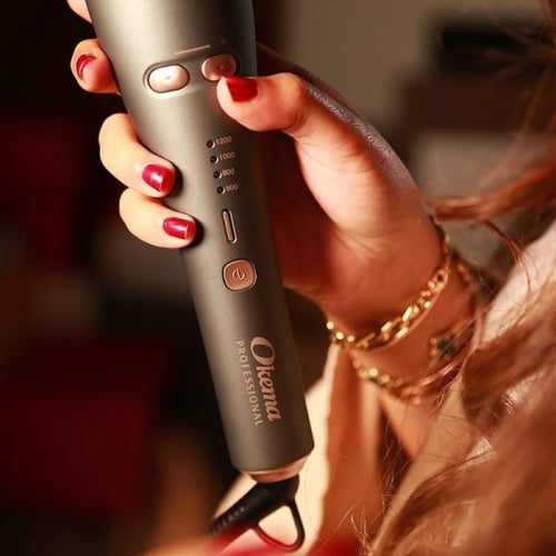 اوكيما جهاز ترويل ذاتي للشعر - OK-2577 - رمادي