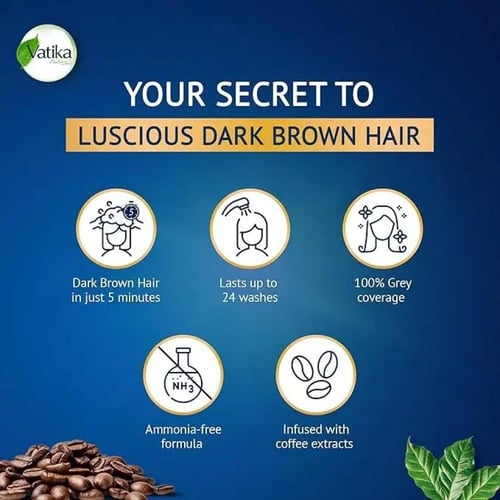 فاتيكا حناء شامبو صبغة 20 مل - بني غامق 4.5