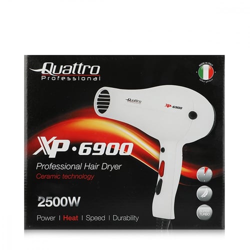 مجفف شعر كواترو 2500 واط - لون أسود