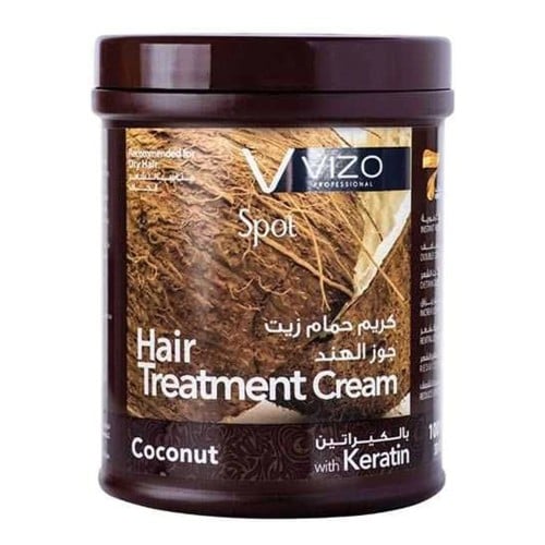 كريم حمام زيت جوز الهند والكيراتين للشعر من فيزو -...