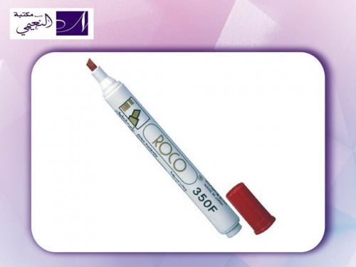 قلم ماركر 350F برأس مشطوف ثابت 1-4 مم أحمر - مقاوم...