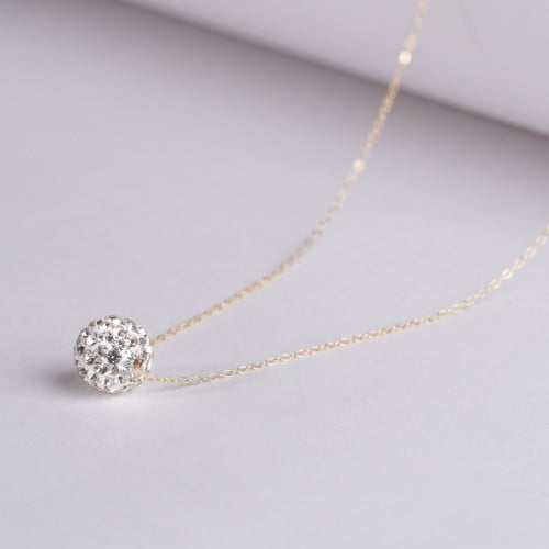 عقد فضي عيار 18