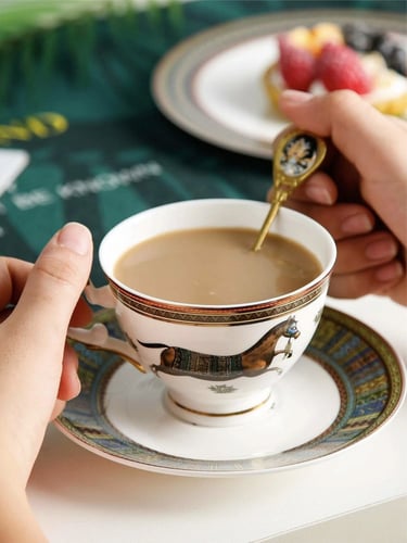 طقم 2 كوب شاي إنجليزي فيكتوري Hermes