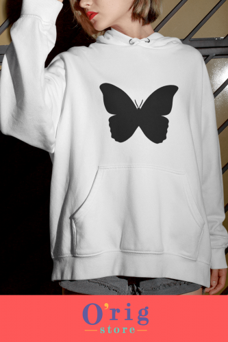 بلوفر فراشة سوداء