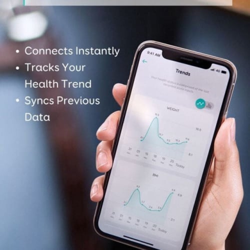 ميزان يوفي الذكي P1 رقمي لاسلكي لقياس الوزن ابيض