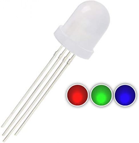 RGB 10mm,4Pin, Common Cathod موحد ضوئي
