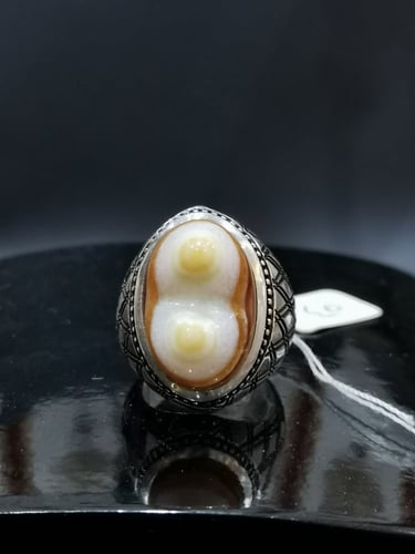 خاتم الفضة بحجر عقيق سليماني هندي بصياغة الأستاذ ا...