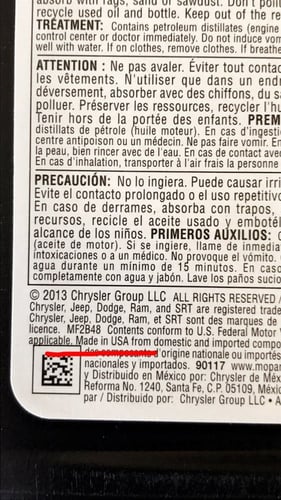 12 علبه زيت موبار 5w20 امريكي