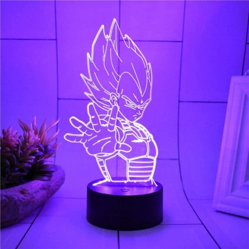 مجسم مضيء 7 الوان انمي دراغون بول فيجيتا