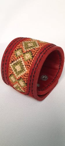 بلك جلد طبيعي عريض