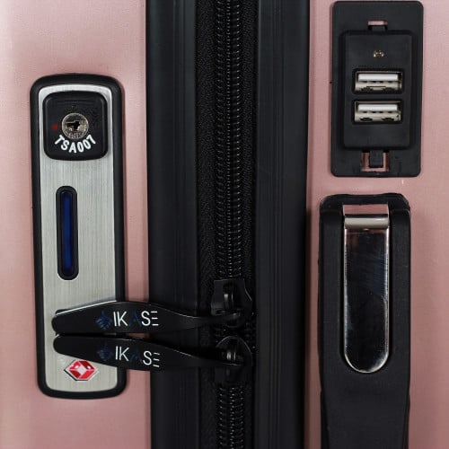 حقيبة سفر ذكية من Ikase - وردي