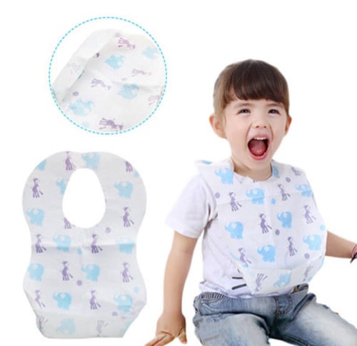 مريلة اكل استخدام مرة واحدة 10 قطع