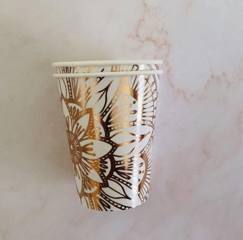 أدوات المائدة الوردة الذهبي | Golden Flower Tablew...