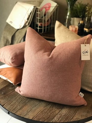 غطاء وسادة اللوتس محبوكة