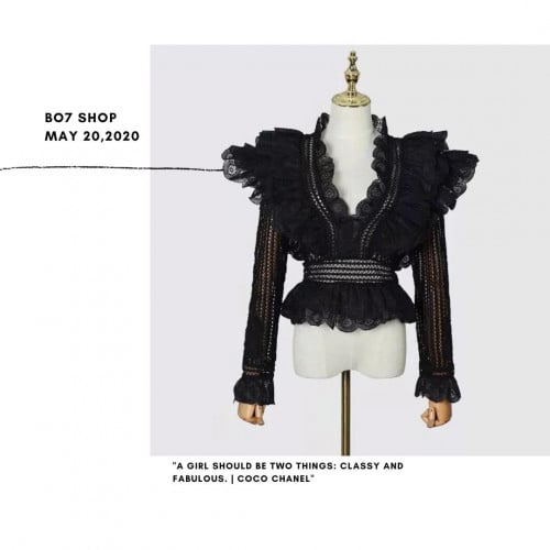 توب جوبير لون اسود blouse23