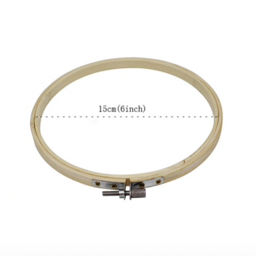 طارة تطريز خشب مقاس 15 سم (جودة عالية)