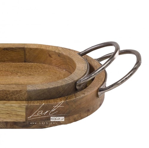 طقم صواني خشبية - طقم صواني خشبية أنيقة