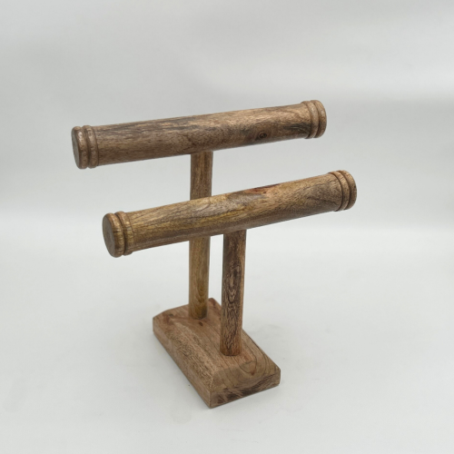 حامل اكسسوارات وساعات وأساور خشبي – تصميم فاخر بلو...