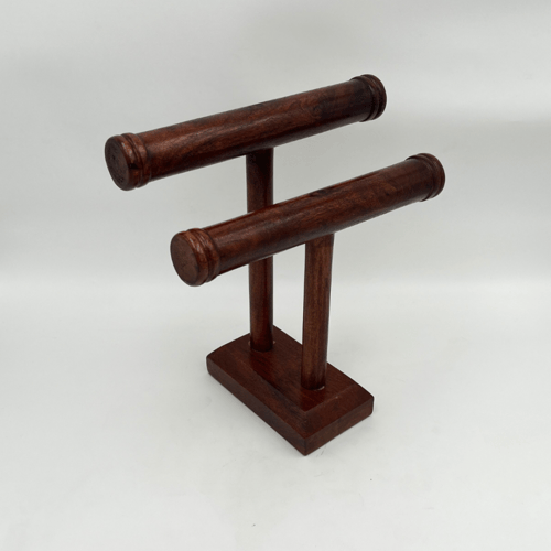 حامل اكسسوارات وساعات وأساور خشبي – تصميم فاخر بلو...