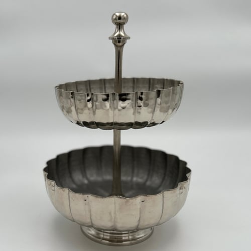 ستاند تقديم بطبقتين من ستيل مطفي – تصميم فاخر بأوع...