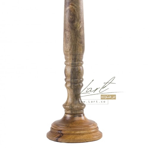 شمعدان ارضي خشب طبيعي - شمعدان ارضي طويل