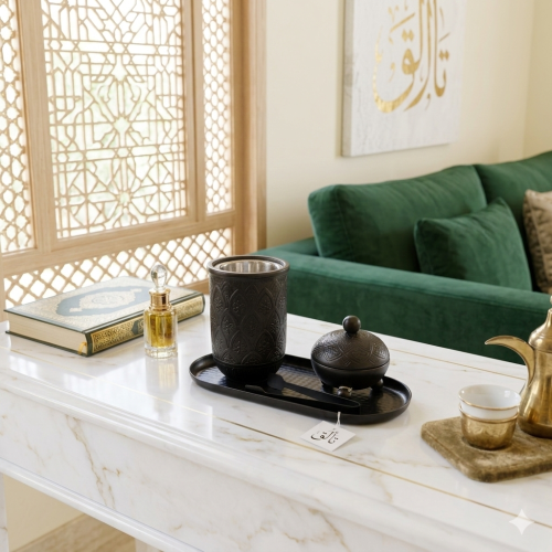 طقم "إمبـريال" (Imperial) للتبخير الفاخر ذهبي – تح...