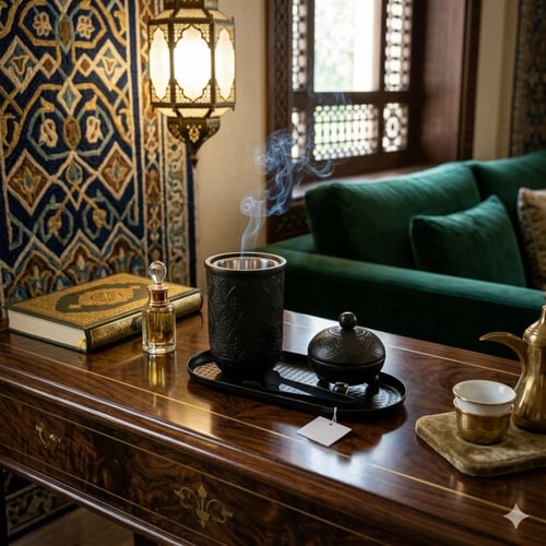 طقم "إمبـريال" (Imperial) للتبخير الفاخر ذهبي – تح...