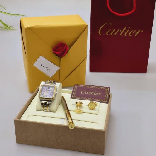 طقم ساعه كارتير مع التغليف
