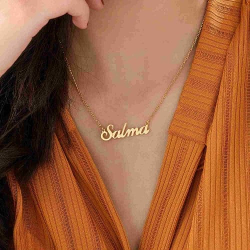 سلسال حول الرقبة بالانجليزي - ناعم وفخم