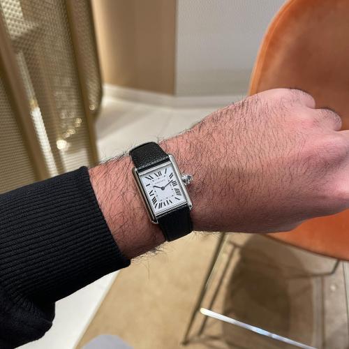 ساعة كارتير جلد رجالي