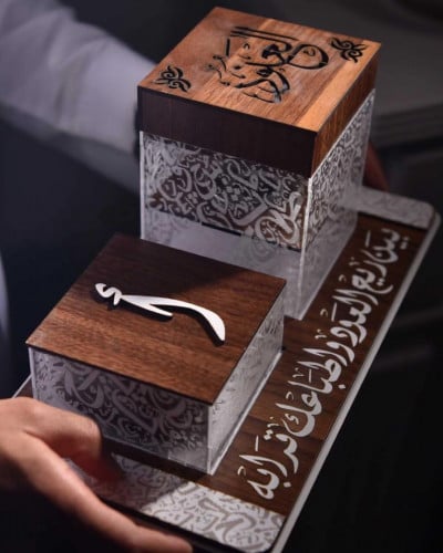 اطقم مباخر خشب بالاسم