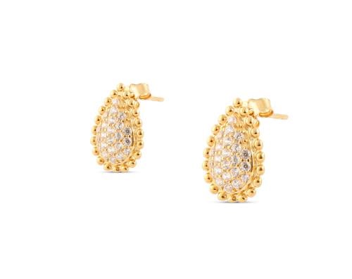 حلق ذهب عيار 21 فرع(3)- عيار21