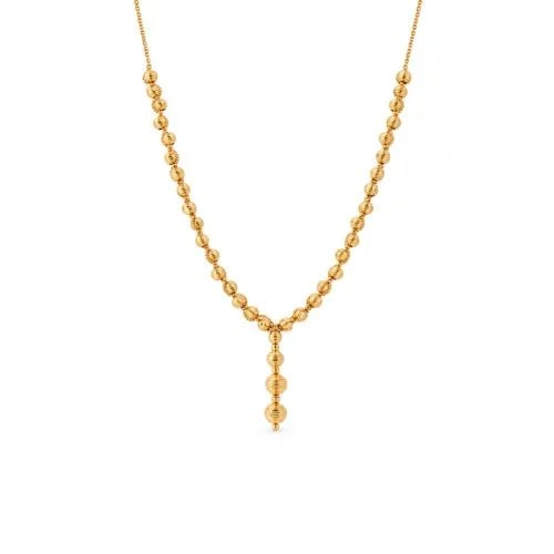 عقد ذهب عيار 21 بتصميم دوريكا أنيق