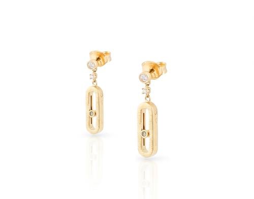 حلق عيار 18 تصميم عالمي-عيار 18