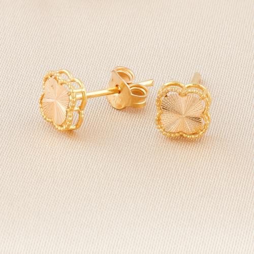 حلق ذهب عيار 21 ناعم- عيار21